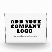 ビジネスロゴ従業員のプロモ企業のーションの追加 フォトブロック (正面)