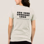 ビジネスロゴ従業員のマッチングの追加スワッグ トライブレンドTシャツ<br><div class="desc">新しいビジネスや確立されたビジネスに最適なブランドのロゴやWeb広告サイトのURLを追加。イベント中の展示会やショールームの出席者や受付に最適企業の。他の色で使用可能。最小発注数量および設定手数料は不要。既存の団体や組織または新規ビジネスに必要な数だけ注文</div>