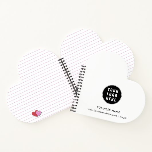 ビジネスロゴ従業員の企業の追加 ノートブック (内部)