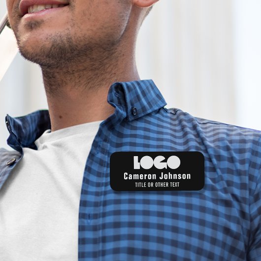 ビジネスロゴ従業員の磁気バッジ名タグ 名札