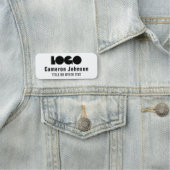 ビジネスロゴ従業員の磁気バッジ名タグ 名札 (インサイチュ)