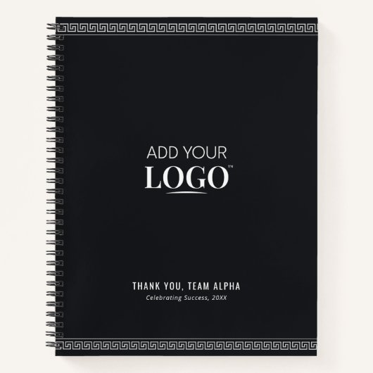 ビジネスロゴ従業員の評価ギリシャ語意味 ノートブック (正面)