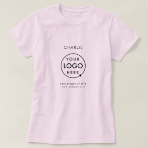 ビジネスロゴ従業員スタッフ名会社ブランド Tシャツ