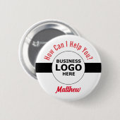 ビジネスロゴ従業員救済名の使用方法 缶バッジ (正面&裏面)