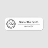 ビジネスロゴ従業員 名札 (正面)
