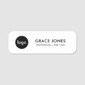 ビジネスロゴ従業員 名札 (正面)