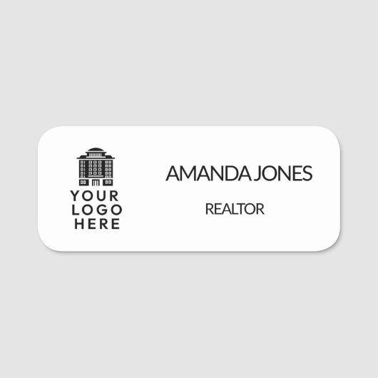 ビジネスロゴ従業員 名札 (正面)