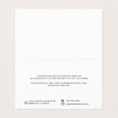 ビジネスロゴ手札付きミニサンキューカード 名刺 (内部フラット)