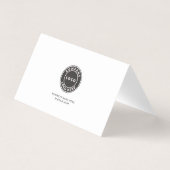 ビジネスロゴ手札付きミニサンキューカード 名刺 (裏面)