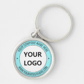 ビジネスロゴ文字とカラープロモーションキーチェーン キーホルダー (正面)