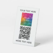 ビジネスロゴ文字カスタマイズシンプル可能なテンプレート 台座サイン (正面)