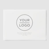 ビジネスロゴ文字シンプル ベラム紙招待状 (正面)