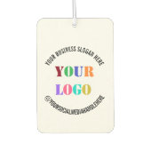 ビジネスロゴ文字宣伝用エアーフレッシュナー カーエアーフレッシュナー (正面)