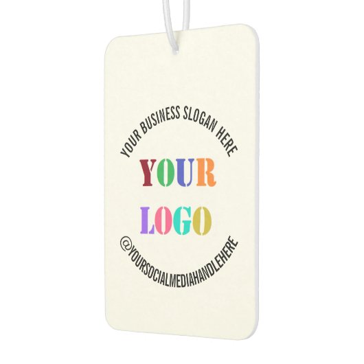 ビジネスロゴ文字宣伝用エアーフレッシュナー カーエアーフレッシュナー (左)