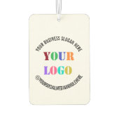 ビジネスロゴ文字宣伝用エアーフレッシュナー カーエアーフレッシュナー (裏面)