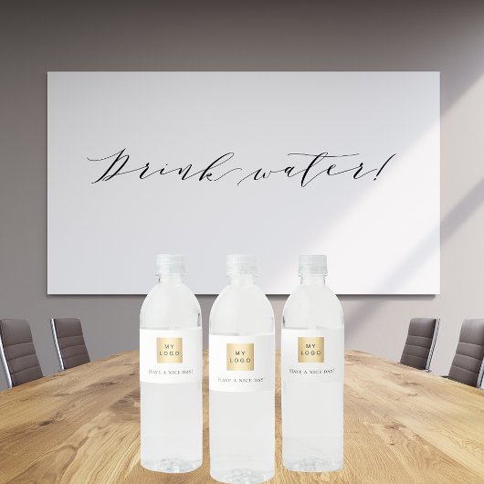 ビジネスロゴ文字 ペットボトルラベル