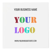 ビジネスロゴ文字QRコードプロモーションキューブテンプレート フォトキューブ (正面)