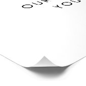 ビジネスロゴ新しい住所の水色 ポスター (コーナー)