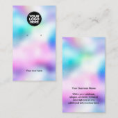 ビジネスロゴ玉虫類イヤリング表示カード 名刺 (正面/裏面)