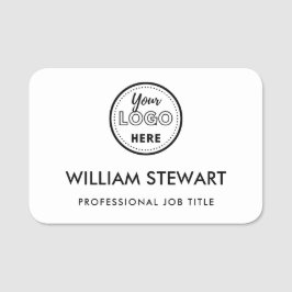 ビジネスロゴ白人従業員の名前 名札