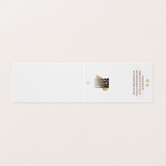 ビジネスロゴ白衣料品価格ラベル 名刺 (外部フラット)