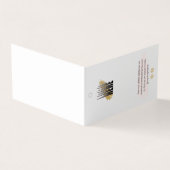 ビジネスロゴ白衣料品価格ラベル 名刺 (外部)