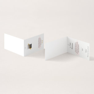 ビジネスロゴ白衣料品価格ラベル 名刺