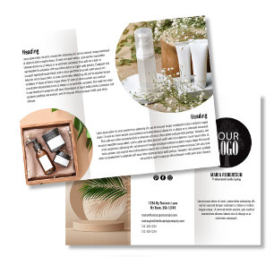 ビジネスロゴ白黒パンフレット