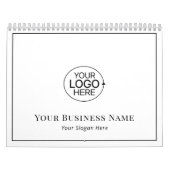 ビジネスロゴ白黒プロモーション カレンダー (カバー)