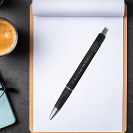 ビジネスロゴ白黒名の電話番号 ボールペン