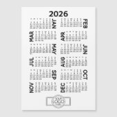 ビジネスロゴ磁気カード付き磁気カレンダー (正面)