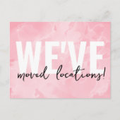 ビジネスロゴ移動案内カード ポストカード (正面)