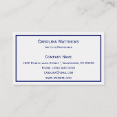 ビジネスロゴ紫オレンジ曼荼羅 名刺 (裏面)