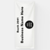 ビジネスロゴ編集可能なトレードショーバナー 横断幕 (縦)