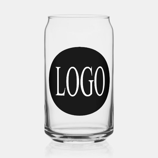 ビジネスロゴ缶メガネ ガラス缶 (正面)