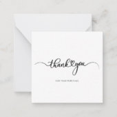 ビジネスロゴ美容師ありがとう ノートカード (正面)