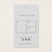 ビジネスロゴ衣料品ラベル価格つるラベル (正面)