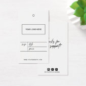 ビジネスロゴ衣料品ラベル価格つるラベル (デスク)