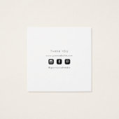 ビジネスロゴ衣料品ラベル価格つるラベル (裏面)