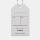 ビジネスロゴ衣料品ラベル価格つるラベル ギフトタグ (正面)