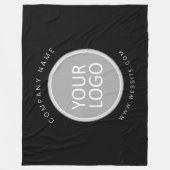 ビジネスロゴ販促事業会社 フリースブランケット (正面)