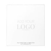 ビジネスロゴ透かしカスタムプロフェッショナルOffice ノートパッド (正面)