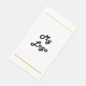 ビジネスロゴ金ゴールドフレームのブランドカラー (コーナー)