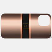 ビジネスロゴ銅ブロンズメタリックブラックブランド Case-Mate iPhoneケース (裏面 / 右)