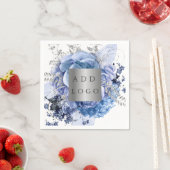 ビジネスロゴ青花模様 スタンダードカクテルナプキン (インサイチュ)