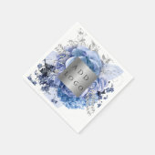 ビジネスロゴ青花模様 スタンダードカクテルナプキン (角)