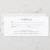 ビジネスロゴ顧客ロイヤリティギフト証明書 (裏面)