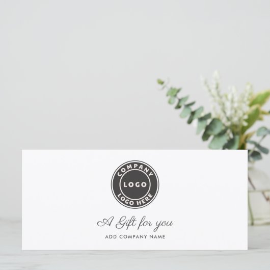 ビジネスロゴ顧客ロイヤリティギフト証明書 (スタンド正面)