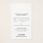 ビジネスロゴ黒つるラベル服価ラベル (裏面)