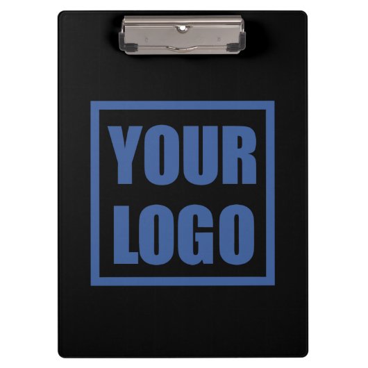  ビジネスロゴ黒のクリップボード クリップボード (正面)